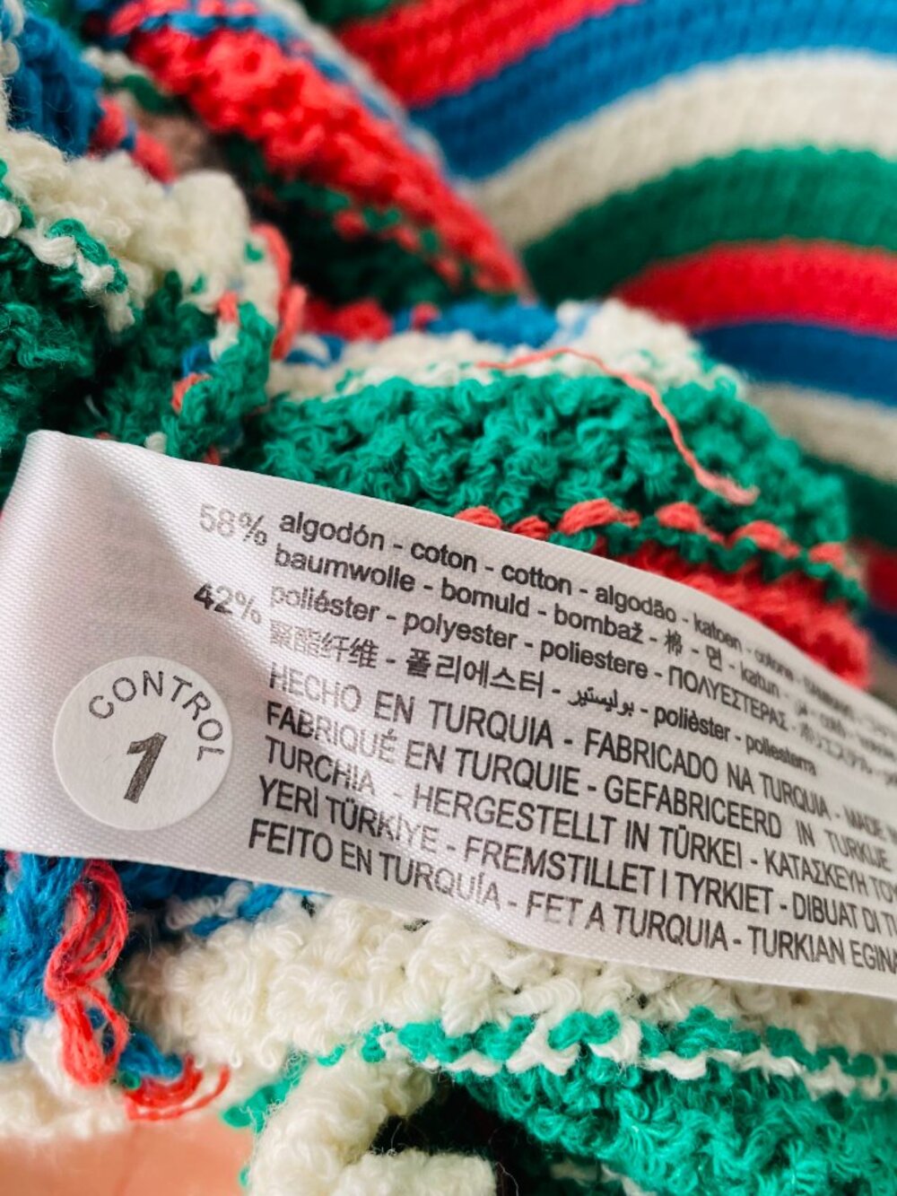 ZARA NWT Striped Knit Crochet Dress Summer Multi Color Strappy Beach | Small - Picture 5 of 5
